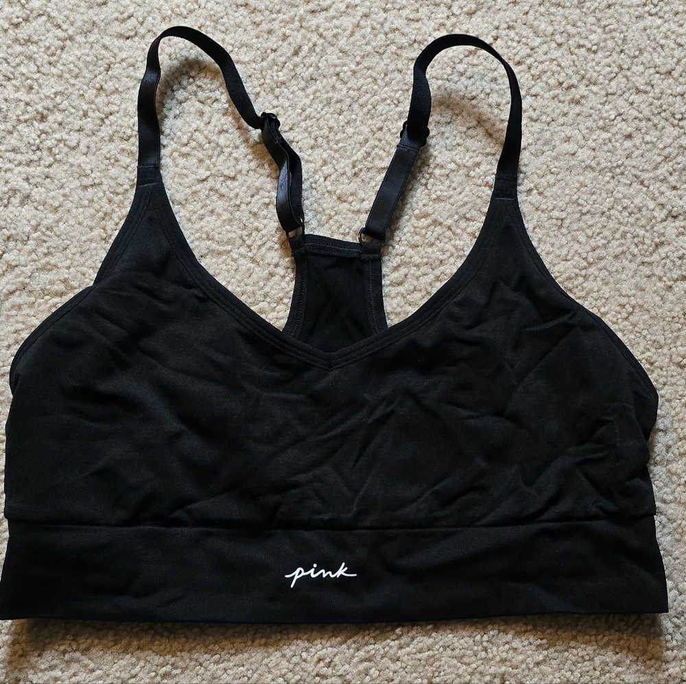 PINK Victoria's Secret Seamless Sports Bra, Large